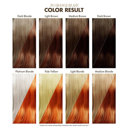 Adore Semi Permanent Hair Color - Vegan and Cruelty-Free Orange Hair Dye - 4 Fl Oz - 039 Orange Blaze