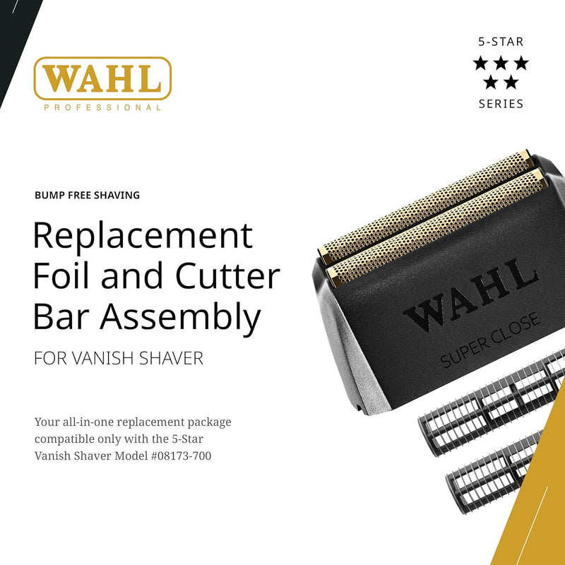 Wahl Professional Vanish Foil Head Cutter Bar Replacement High Performance Shaver Accessories