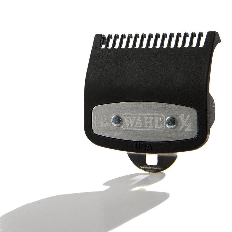 Wahl Professional #1/2 Premium 1/16" Cutting Guide with Metal Clip #3354-1000 - Great for Barbers and Stylists - Ensures Smoother, Safer Cutting Experience - Fits All Wahl Vibrator Clippers