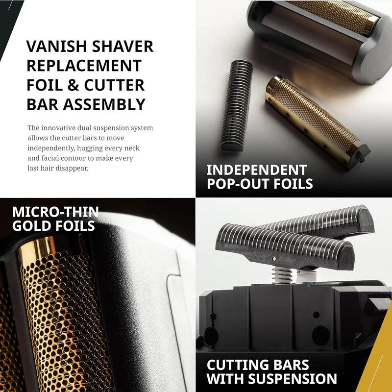 Wahl Professional Vanish Foil Head Cutter Bar Replacement High Performance Shaver Accessories