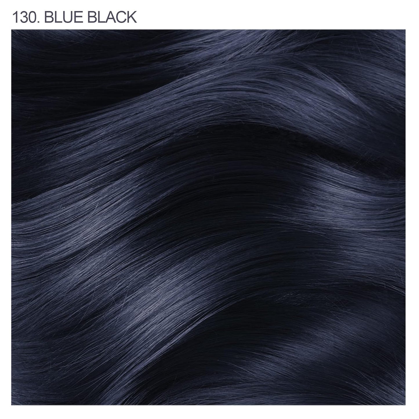 Adore Semi Permanent Hair Color - Vegan and Cruelty-Free Blue Hair Dye - 4 Fl Oz - 130 Blue Black