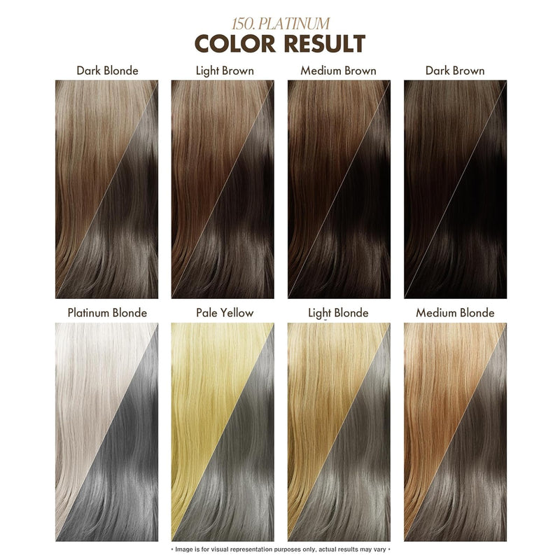 Adore Semi Permanent Hair Color - Vegan and Cruelty-Free Silver Hair Dye - 4 Fl Oz - 150 Platinum