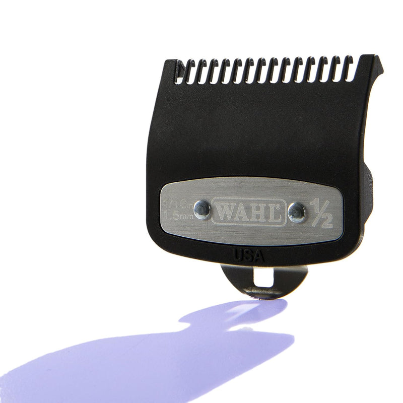 Wahl Professional #1/2 Premium 1/16" Cutting Guide with Metal Clip #3354-1000 - Great for Barbers and Stylists - Ensures Smoother, Safer Cutting Experience - Fits All Wahl Vibrator Clippers