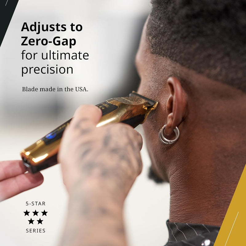 Wahl Professional Gold T-Wide Blade for The 5 Star Series Detailer Li Gold Trimmer, for Professional Barbers and Stylists Item – 2215-700