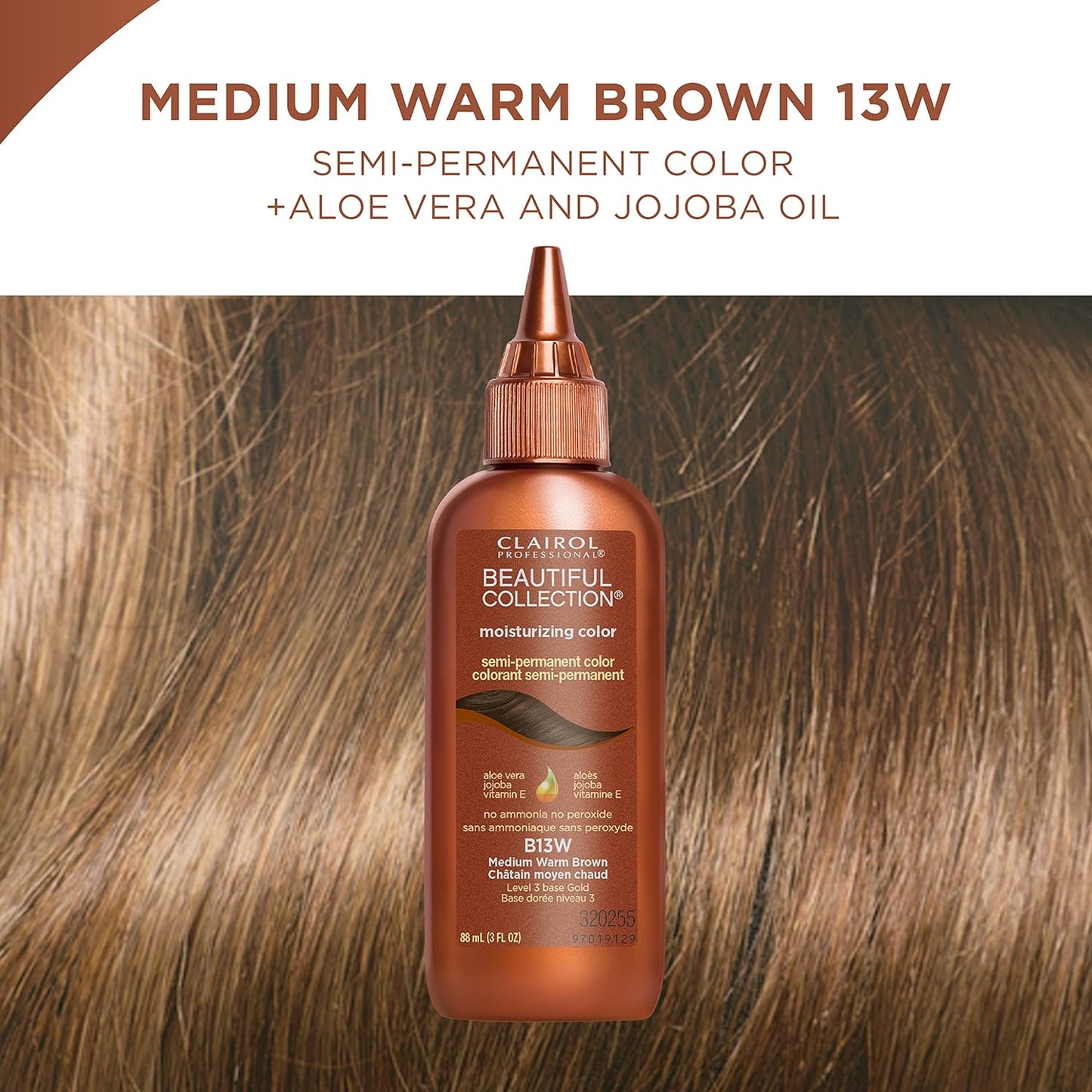 Clairol Professional Beautiful Collection Semi-Permanent Medium Warm Brown, 3 oz