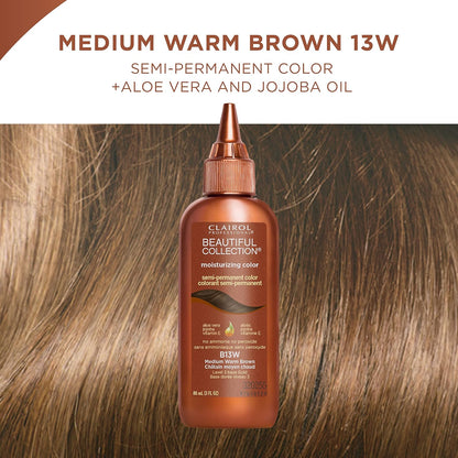 Clairol Professional Beautiful Collection Semi-Permanent Medium Warm Brown, 3 oz