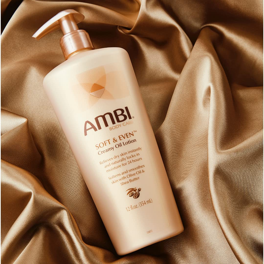 Ambi Skincare Soft & Even Creamy Oil Lotion, 12 Ounce