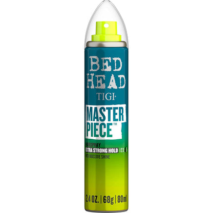 Bed Head by TIGI Frizz Control Travel Hairspray Extra Hold Masterpiece Hair Care Spray for Incredibly Shiny and Glossy Hair, 2.4 oz, Mini Hair Spray