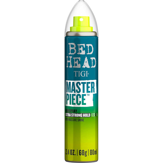 Bed Head by TIGI Frizz Control Travel Hairspray Extra Hold Masterpiece Hair Care Spray for Incredibly Shiny and Glossy Hair, 2.4 oz, Mini Hair Spray
