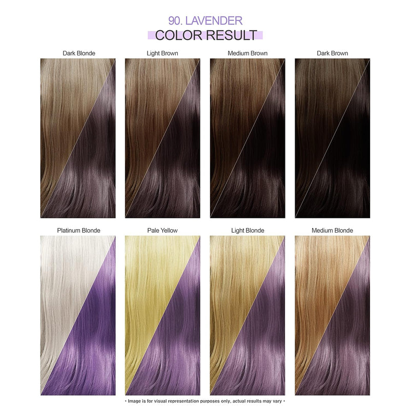 Adore Semi Permanent Hair Color - Vegan and Cruelty-Free Purple Hair Dye - 4 Fl Oz - 090 Lavender