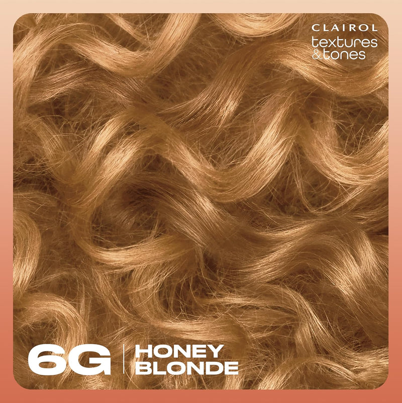 Clairol Textures & Tones Permanent Hair Dye, 6G Honey Blonde Hair Color
