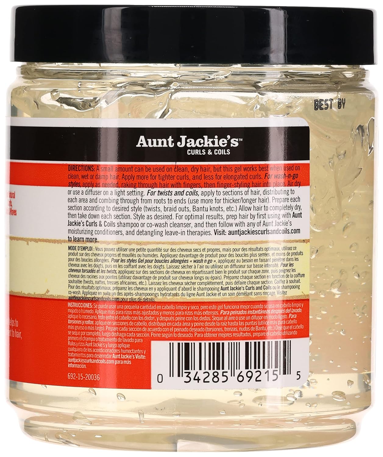Aunt Jackie's Don't Shrink Flaxseed Elongating Curling Gel, 15 oz
