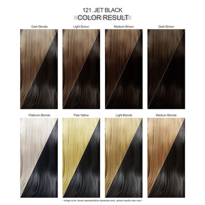 Adore Semi Permanent Hair Color - Vegan and Cruelty-Free Hair Dye - 4 Fl Oz - 121 Jet Black