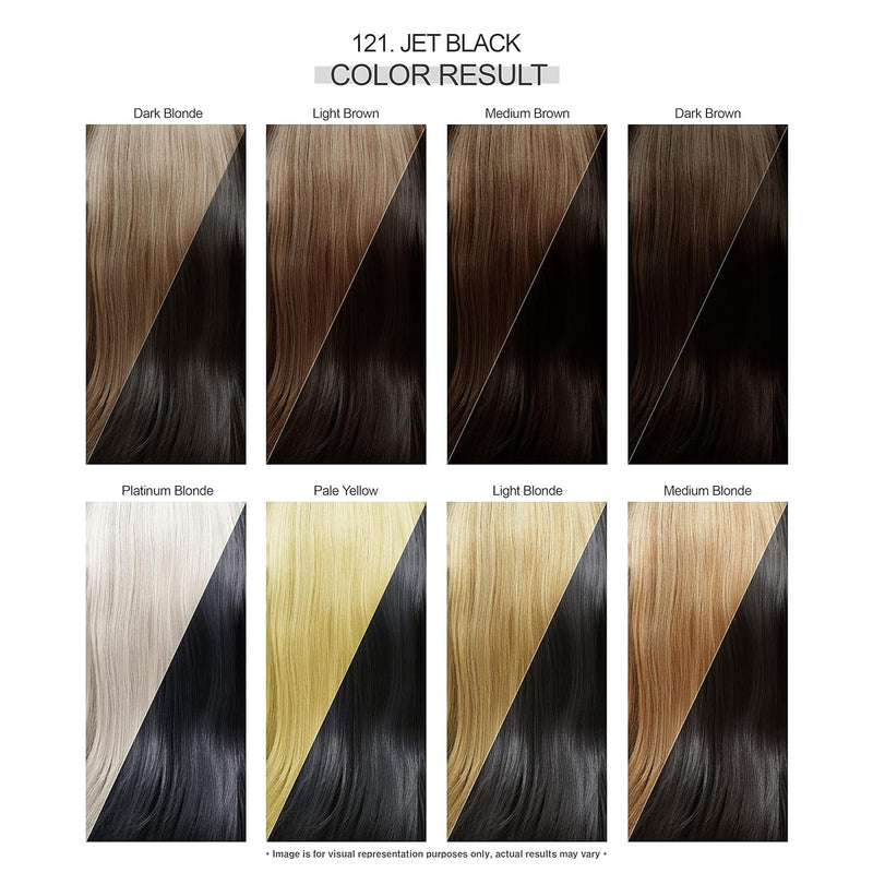 Adore Semi Permanent Hair Color - Vegan and Cruelty-Free Hair Dye - 4 Fl Oz - 121 Jet Black