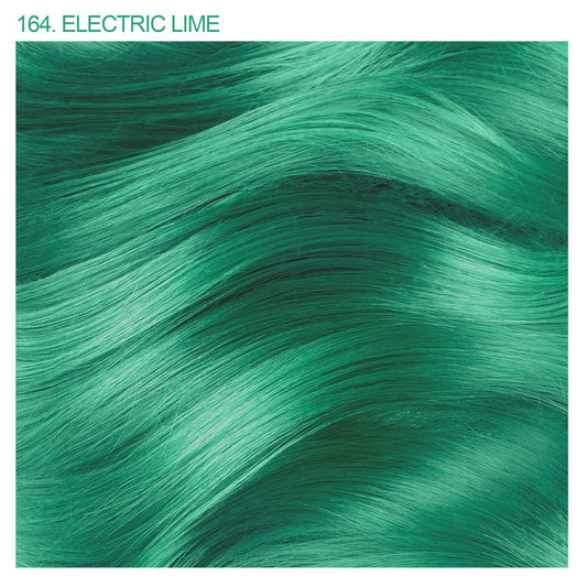 Adore Semi Permanent Hair Color - Vegan and Cruelty-Free Green Hair Dye - 4 Fl Oz - 164 Electric Lime