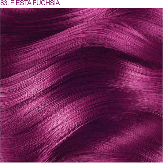 Adore Semi Permanent Hair Color - Vegan and Cruelty-Free Red Hair Dye - 4 Fl Oz - 083 Fiesta Fuchsia