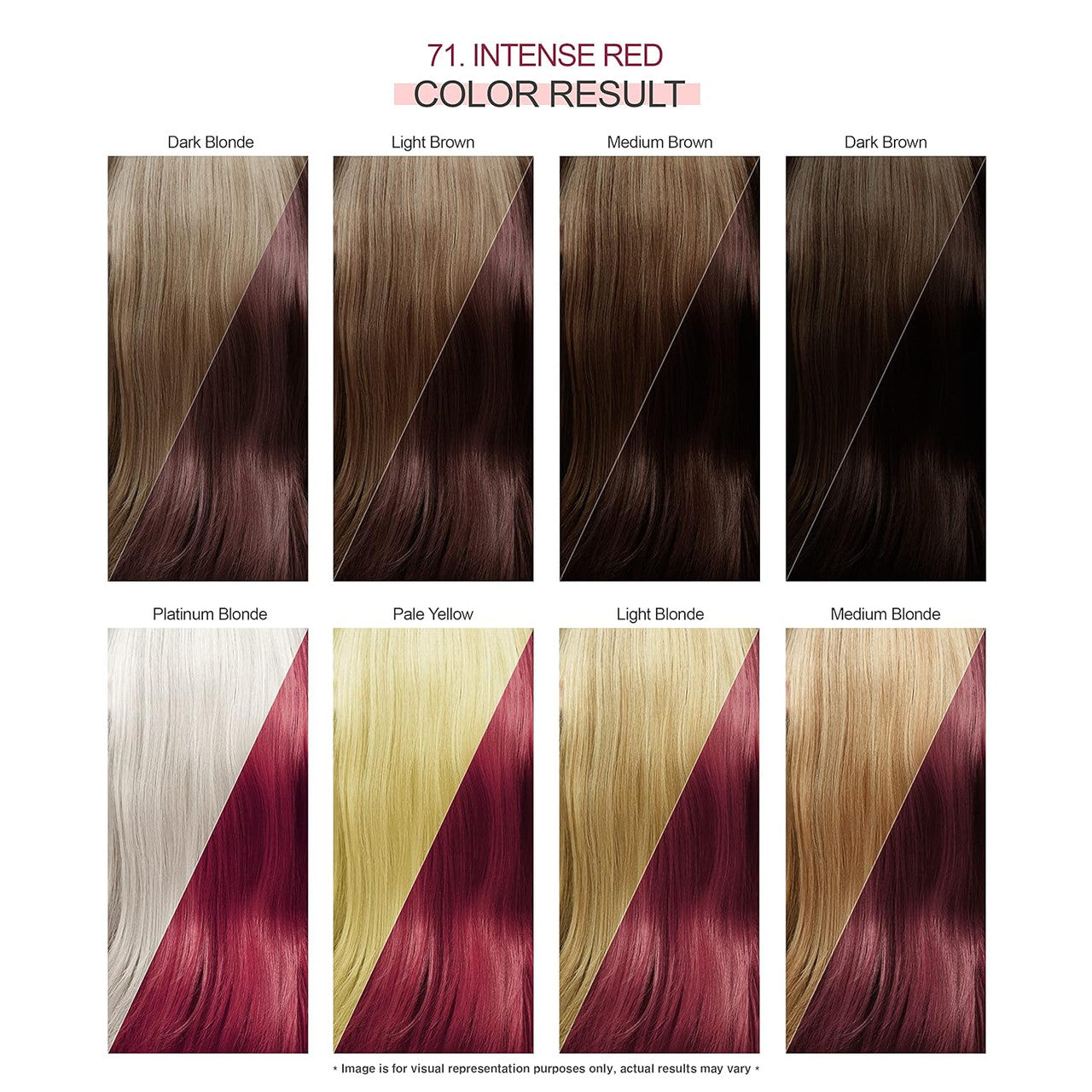 Adore Semi Permanent Hair Color - Vegan and Cruelty-Free Red Hair Dye - 4 Fl Oz - 071 Intense Red