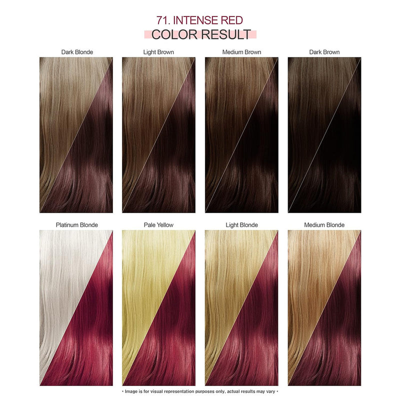 Adore Semi Permanent Hair Color - Vegan and Cruelty-Free Red Hair Dye - 4 Fl Oz - 071 Intense Red
