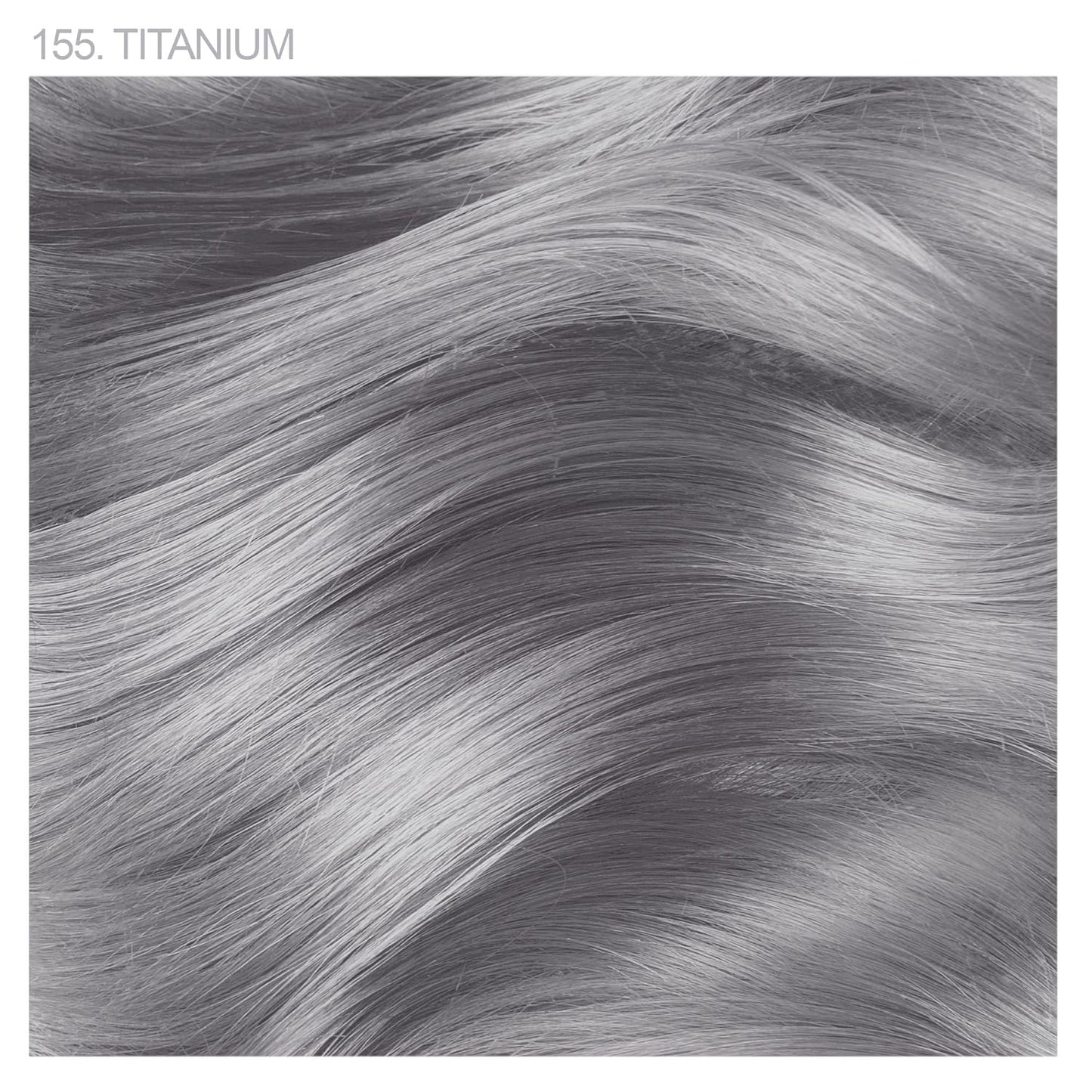 Adore Semi Permanent Hair Color - Vegan and Cruelty-Free Silver Hair Dye - 4 Fl Oz - 155 Titanium