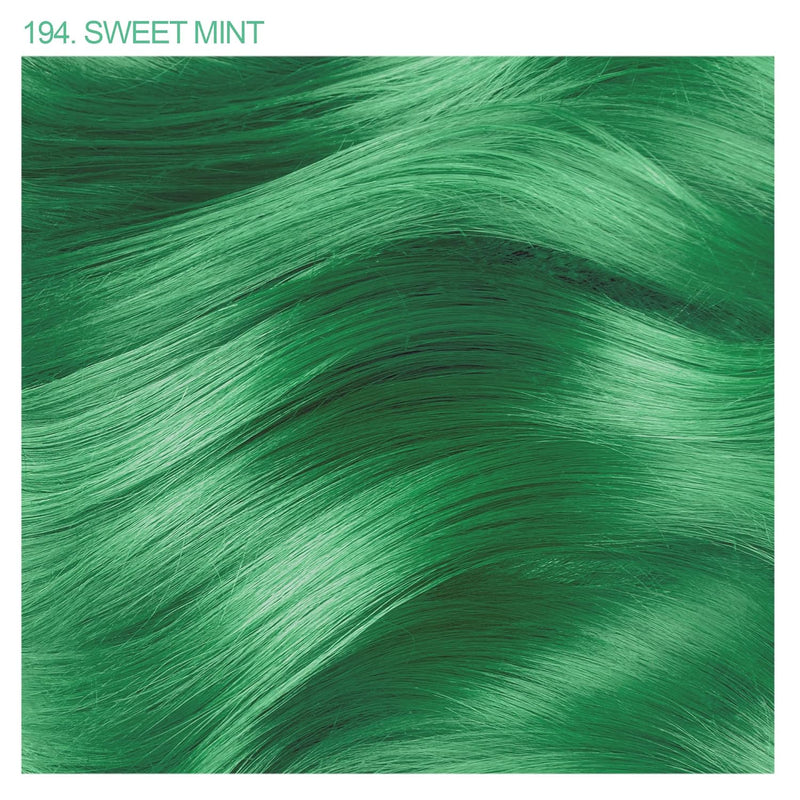Adore Semi Permanent Hair Color - Vegan and Cruelty-Free Green Hair Dye - 4 Fl Oz - 194 Sweet Mint