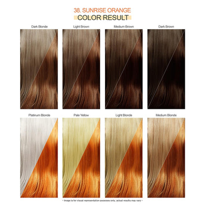 Adore Semi Permanent Hair Color - Vegan and Cruelty-Free Hair Dye - 4 Fl Oz - 038 Sunsine Orange