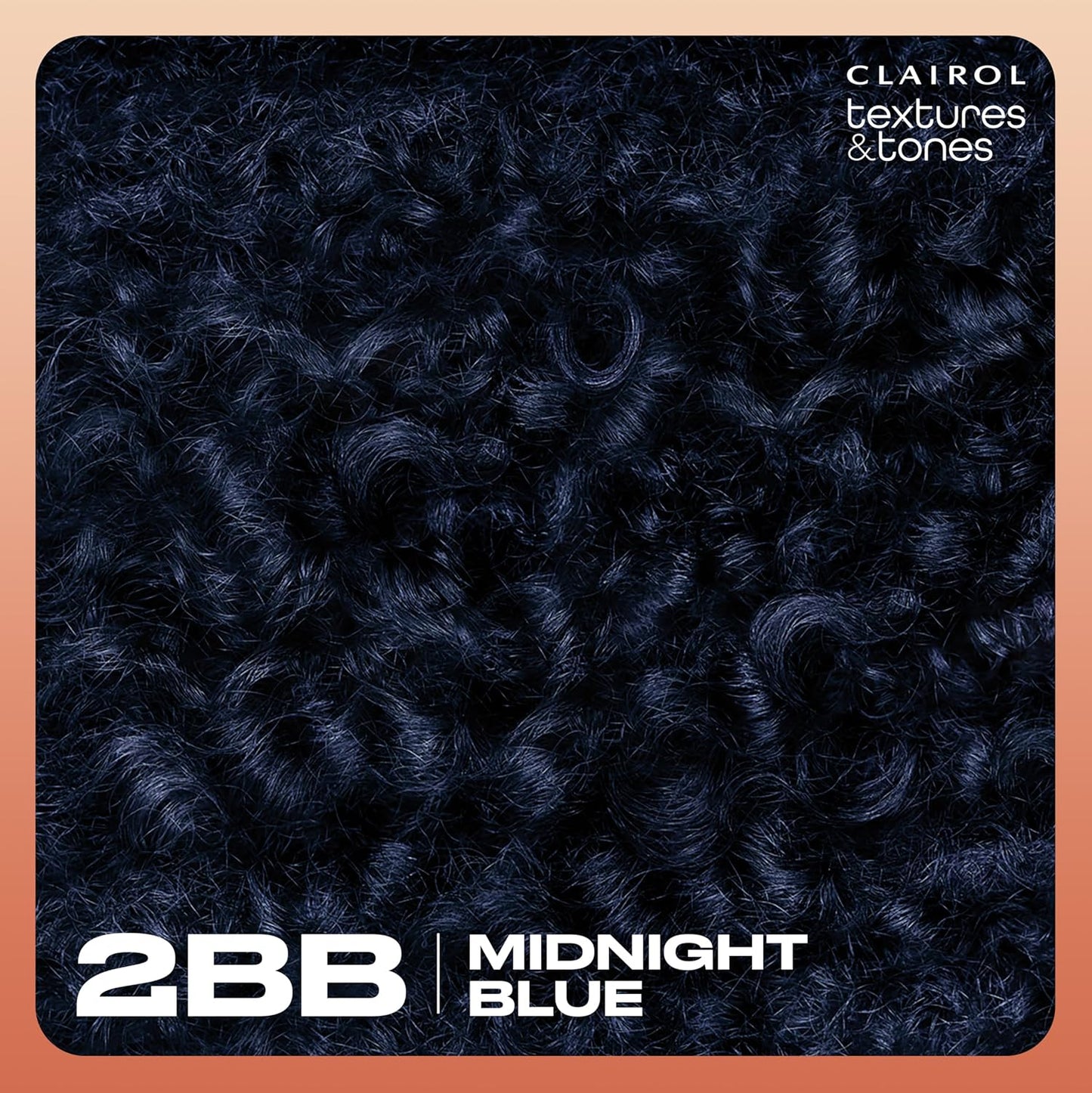 Clairol Textures & Tones Permanent Hair Dye, 2BB Midnight Blue Hair Color