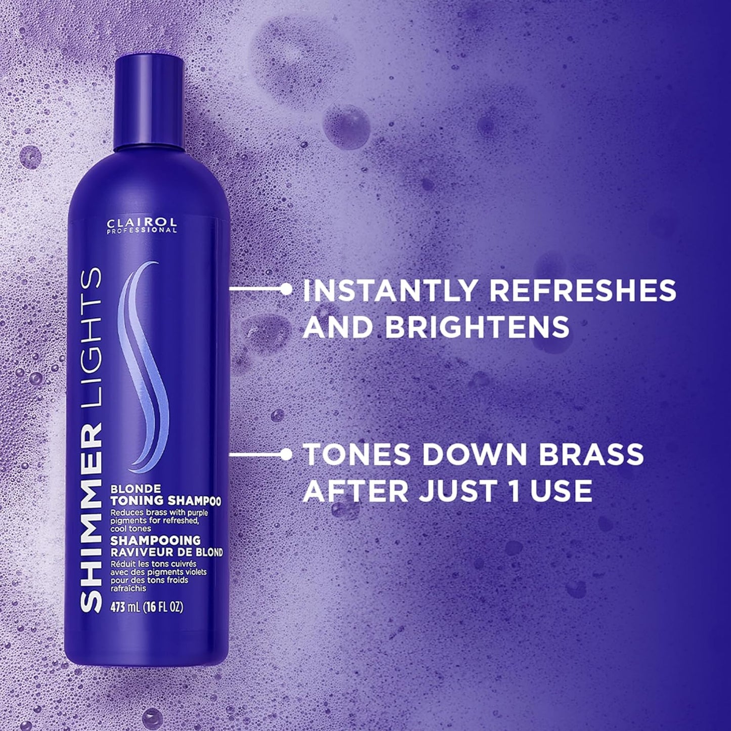Clairol Professional Shimmer Lights Purple Shampoo, 16 fl. Oz