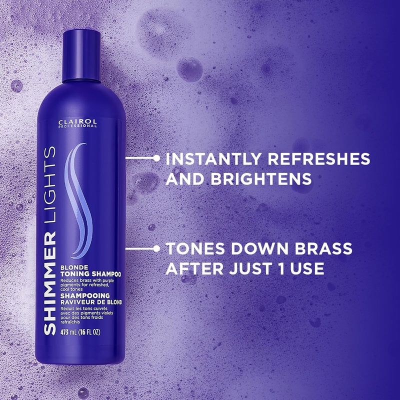 Clairol Professional Shimmer Lights Purple Shampoo, 16 fl. Oz