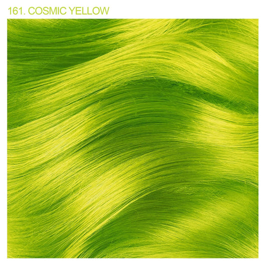 Adore Semi Permanent Hair Color - Vegan and Cruelty-Free Yellow Hair Dye - 4 Fl Oz - 161 Cosmic Yellow