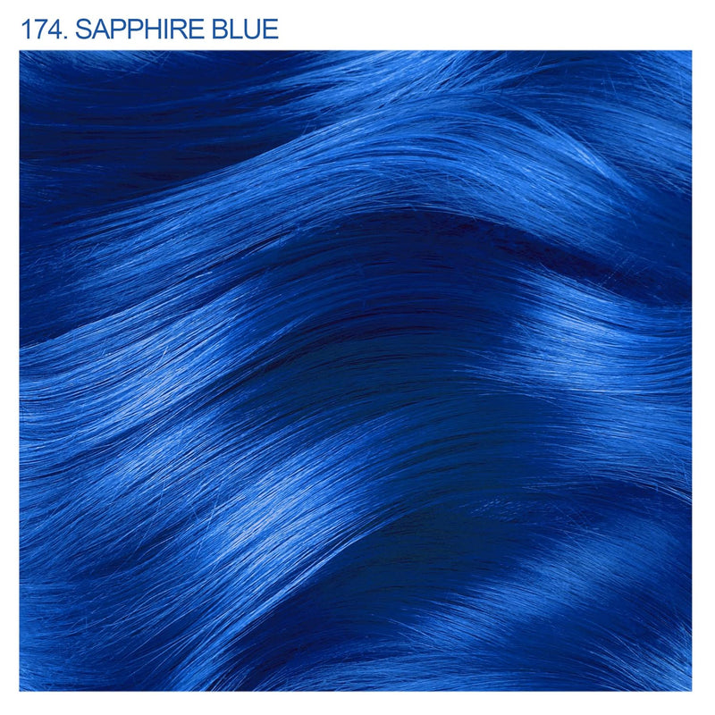 Adore Semi Permanent Hair Color - Vegan and Cruelty-Free Blue Hair Dye - 4 Fl Oz - 174 Sapphire Blue
