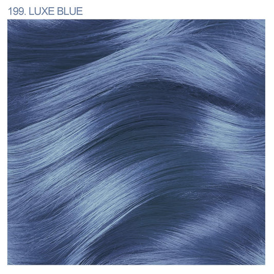 Adore Semi Permanent Hair Color - Vegan and Cruelty-Free Blue Hair Dye - 4 Fl Oz - 199 Luxe Blue