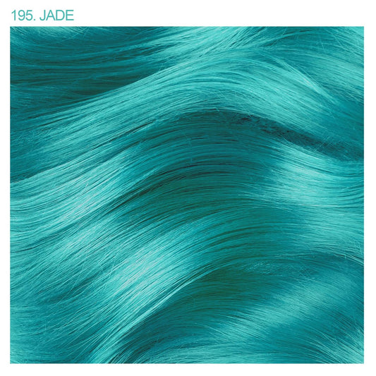 Adore Semi Permanent Hair Color - Vegan and Cruelty-Free Green Hair Dye - 4 Fl Oz - 195 Jade