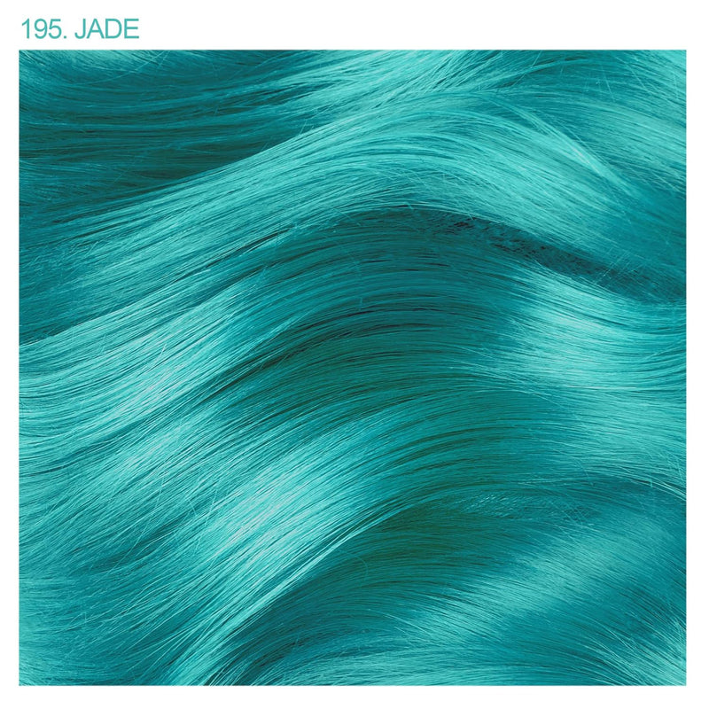 Adore Semi Permanent Hair Color - Vegan and Cruelty-Free Green Hair Dye - 4 Fl Oz - 195 Jade
