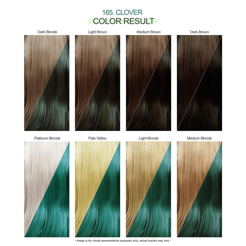 Adore Semi Permanent Hair Color - Vegan and Cruelty-Free Hair Dye - 4 Fl Oz - 165 Clover