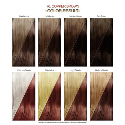 Adore Semi Permanent Hair Color - Vegan and Cruelty-Free Brown Hair Dye - 4 Fl Oz - 076 Copper Brown