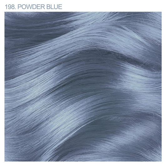Adore Semi Permanent Hair Color - Vegan and Cruelty-Free Blue Hair Dye - 4 Fl Oz - 198 Powder Blue