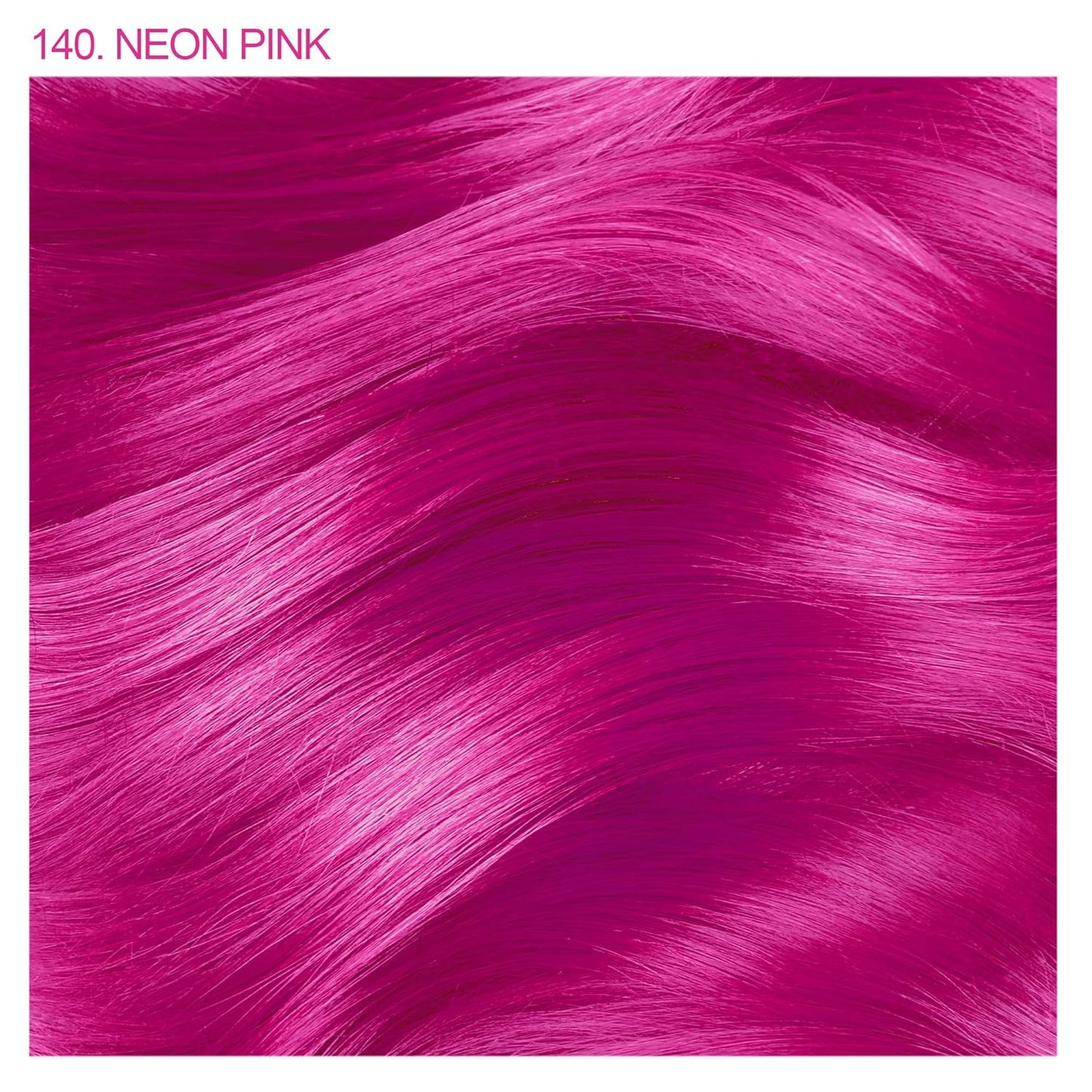Adore Semi Permanent Hair Color - Vegan and Cruelty-Free Pink Hair Dye - 4 Fl Oz - 140 Neon Pink