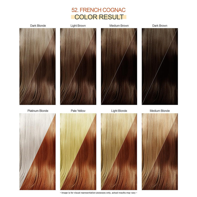 Adore Semi Permanent Hair Color - Vegan and Cruelty-Free Brown Hair Dye - 4 Fl Oz - 052 French Cognac