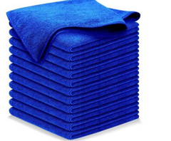 The Towel Guys 14x14 Microfiber Towels With Edges Bale pack- 250 GSM-BLACK