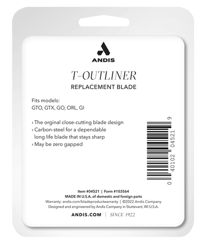ANDIS CERAMIC T-OUTLINER BLADE SIZE: 0.1mm