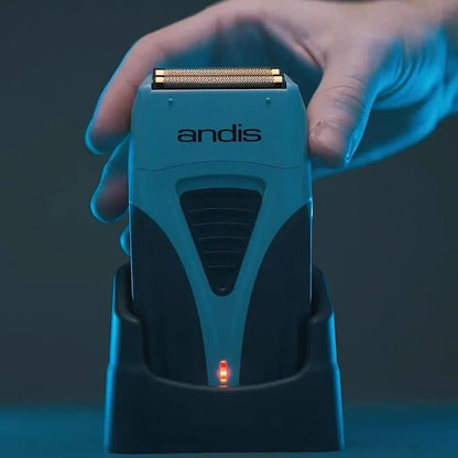 Andis 17200 Pro Foil Lithium Titanium Foil Shaver, Cord/Cordless, Smooth Shaving Cordless Shaver with Charger, Black