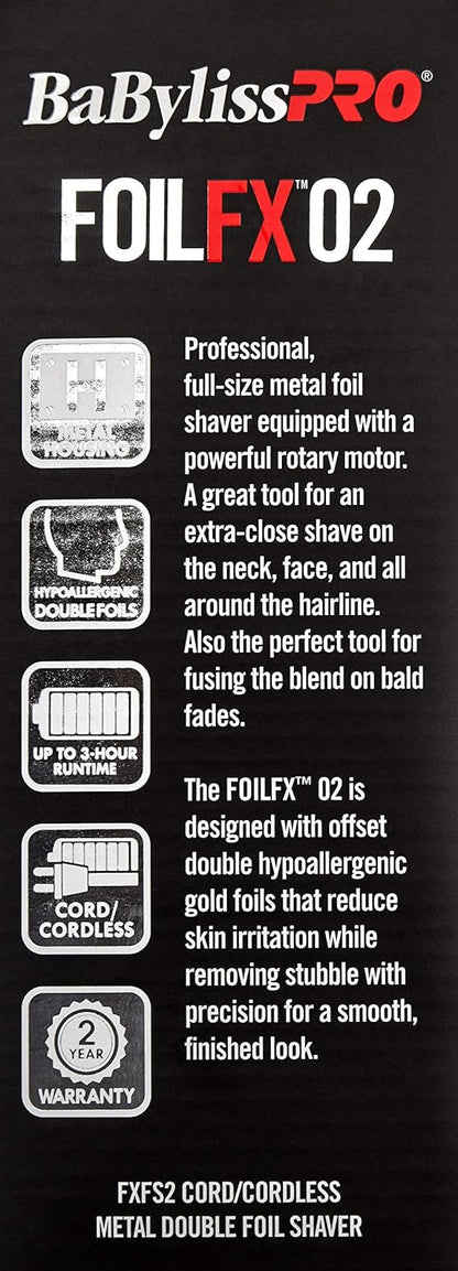 BaBylissPRO METALFX Single and Double Foil Shavers