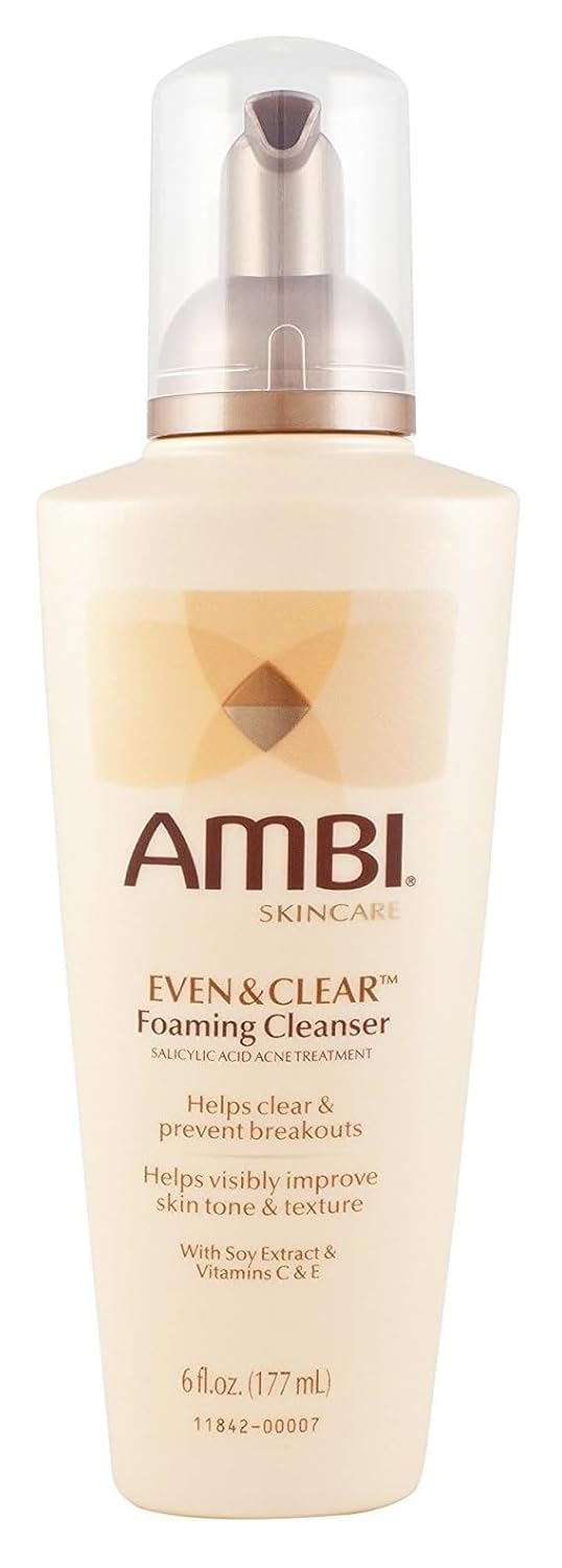 Ambi Even & Clear Foaming Cleanser 6 Ounce Pump (177ml)