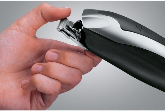 Andis SuperLiner Beard Trimmer with Bonus Shaver Head Attachment, Silver, Model RT-1