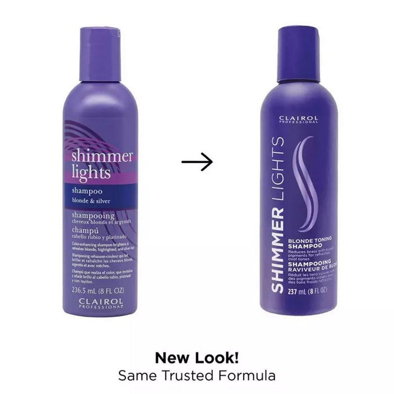 Clairol Shimmer Lights Shampoo Blonde and Silver 8 oz
