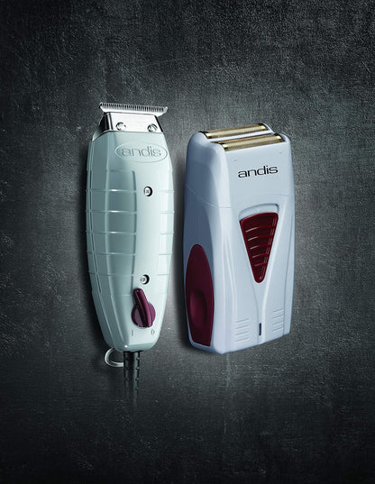 Andis 17195 Finishing Combo T-Outliner Trimmer & Pro Foil Lithium Titanium Shaver - Professional Hair Clippers and Trimmer Kit for Men