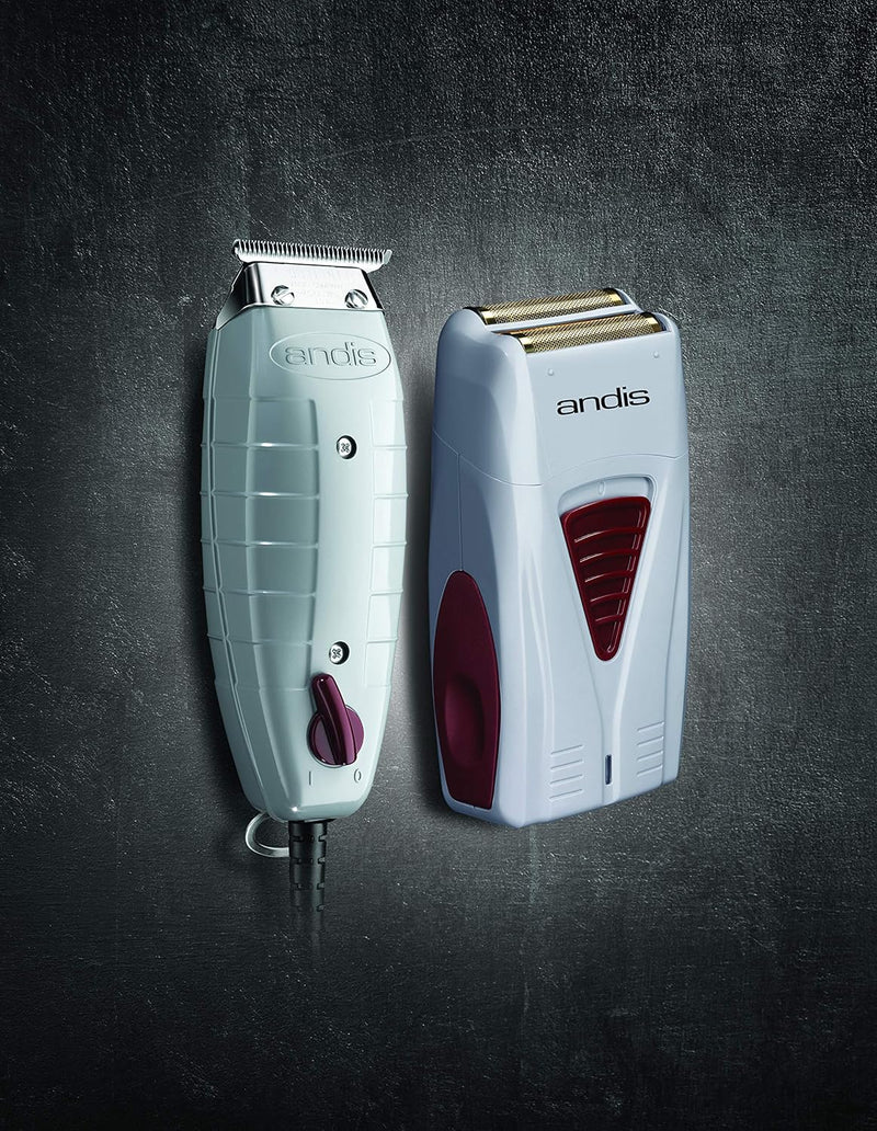 Andis 17195 Finishing Combo T-Outliner Trimmer & Pro Foil Lithium Titanium Shaver - Professional Hair Clippers and Trimmer Kit for Men