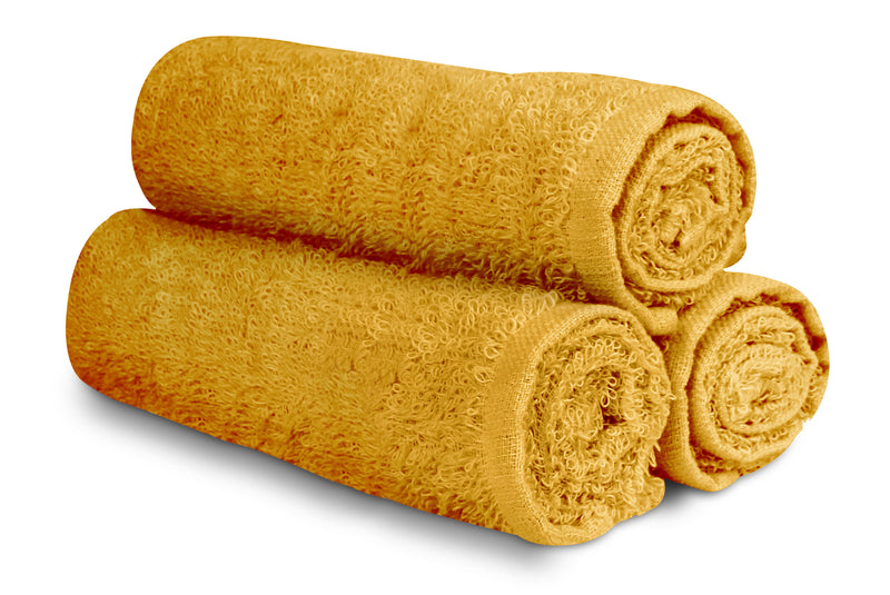 16 x 27" Gold 100% Cotton ULTRA Salon Towel