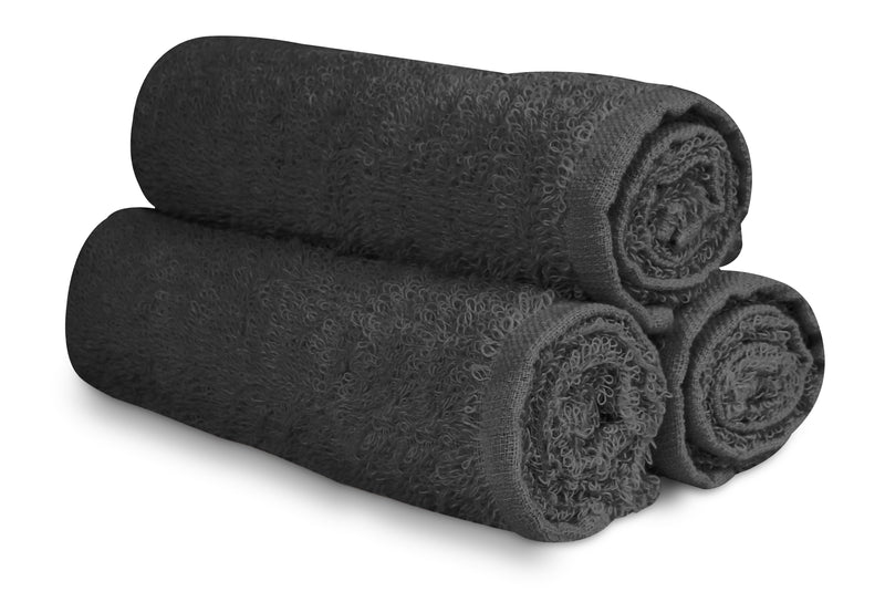 16 x 27" Charcoal Grey 100% Cotton Premium Salon Towel