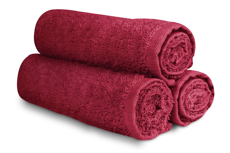 16 x 27" Burgundy 100% Cotton Premium Towel